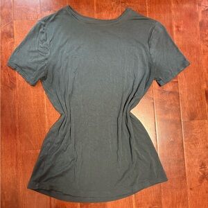 Nine West Woman’s Short Sleeve Blue Shirt Size XS